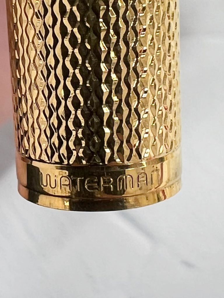 ○ 【ケース付き】WATERMAN ウォーターマン C/F PLAQUE OR G 18K 750
