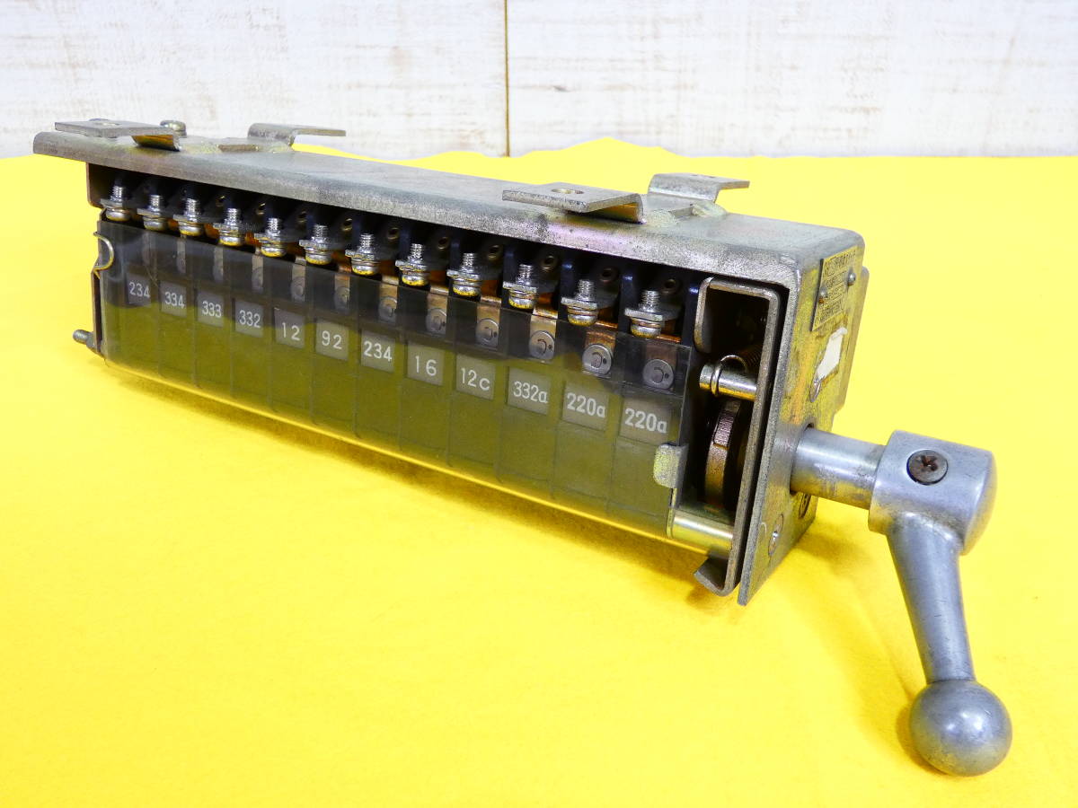 ◇ 運転台用スイッチユニット 昭和55年5月製 SH 660-D形 切替スイッチ 