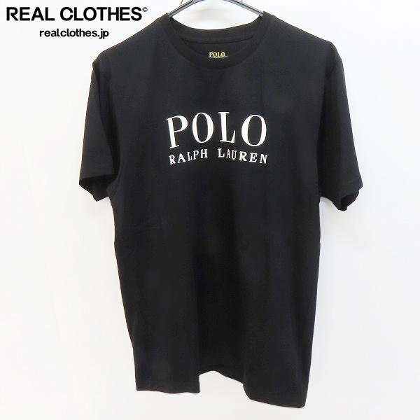 ☆【未使用】POLO RALPH LAUREN/ポロラルフローレン 23SS ショートスリーブ クルーネックシャツ/Tシャツ ブラック RM8-X203/L /LPL