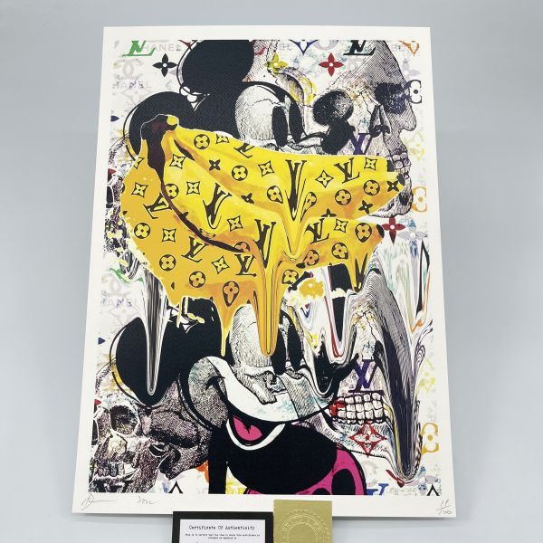 DEATH NYC 世界限定100枚 アートポスター Mickey Mouse ミッキーマウス