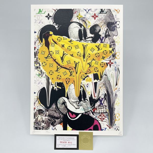 DEATH NYC 世界限定100枚 アートポスター Mickey Mouse ミッキーマウス