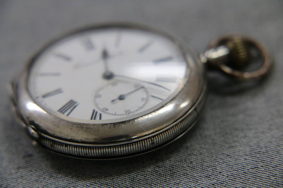 1円スタート【懐中時計】タバン TAVANNES WATCH CO 銀 0.800 刻印 手 