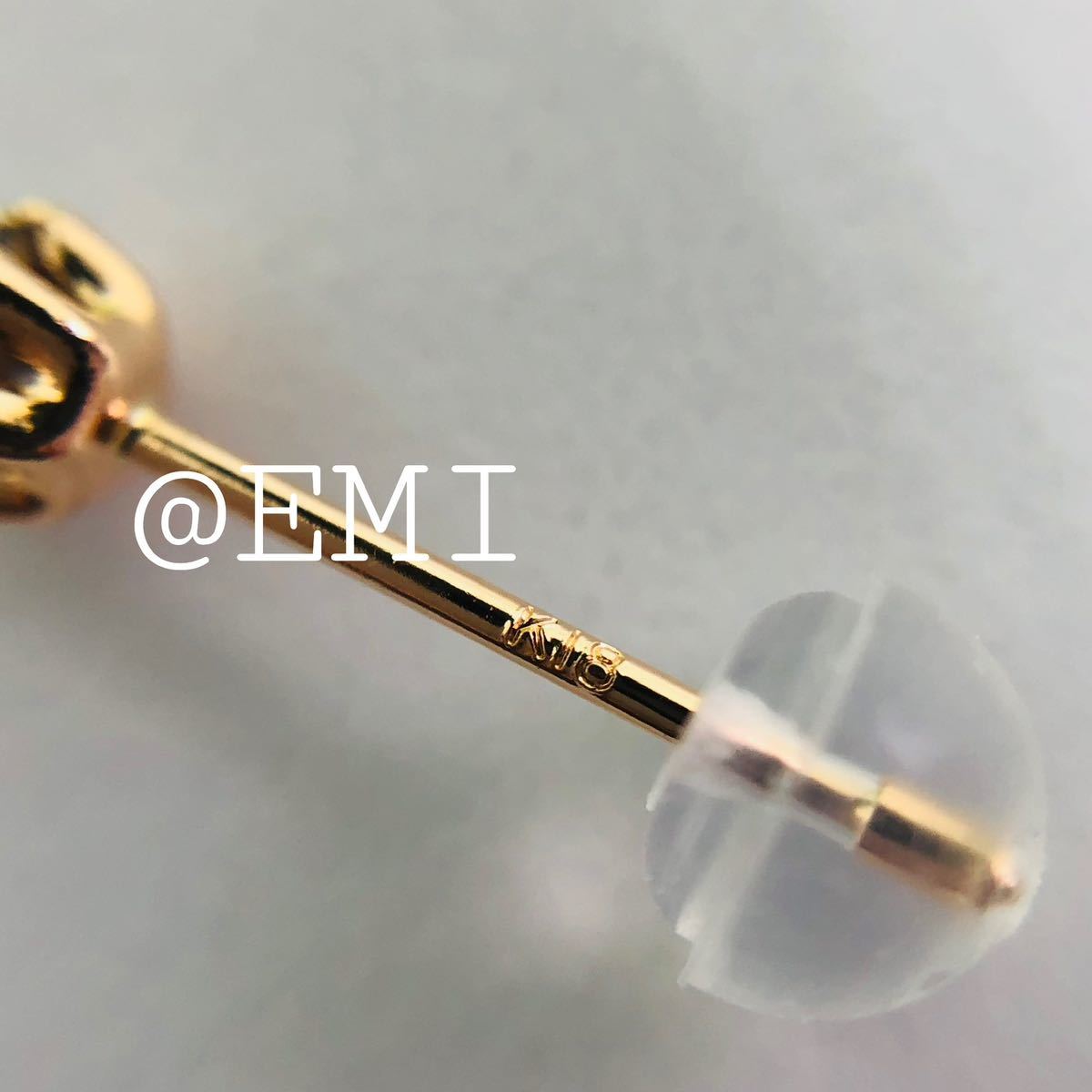 K18PG 希少☆天然ピンクダイヤモンド 0.20ct ピアス pink diamond 18金