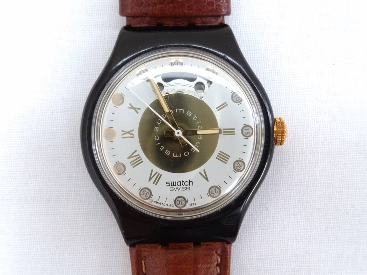 スウォッチ Swatch SWATCH クリア⁄ゴールド 自動巻き時計 GENERATOR 