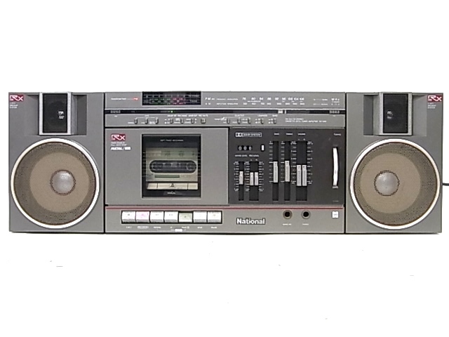 ナショナル ラジカセ National レトロ 昭和 カセットデッキ e9505