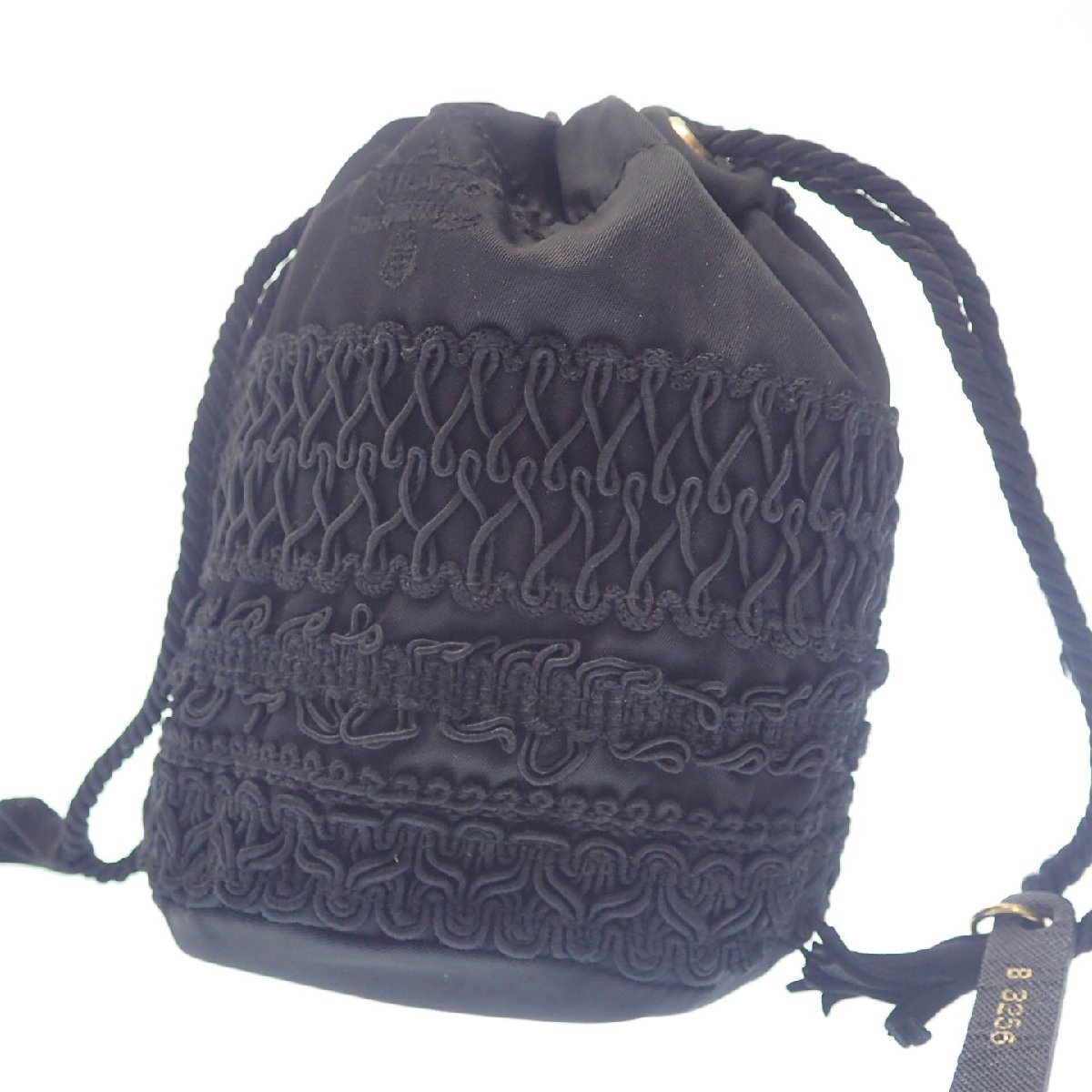 z1029/9 PRADA プラダ ナイロン レザー トートバッグ 黒