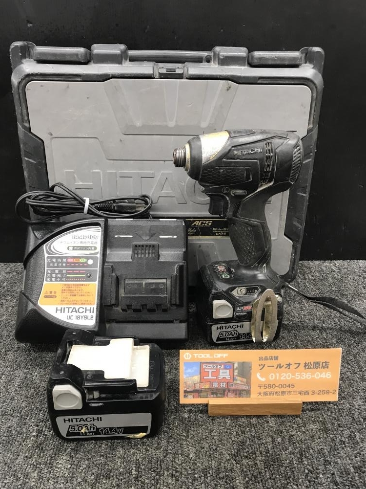 人気定番，定番人気 013 おすすめ商品 日立 HITACHI コードレスインパクトドライバー 14.4V WH14DDL バッテリ&times;2 充電器付(本体)｜売買されたオークション情報、yahooの商品情報をアーカイブ公開 - オークファン インパクトドライバ