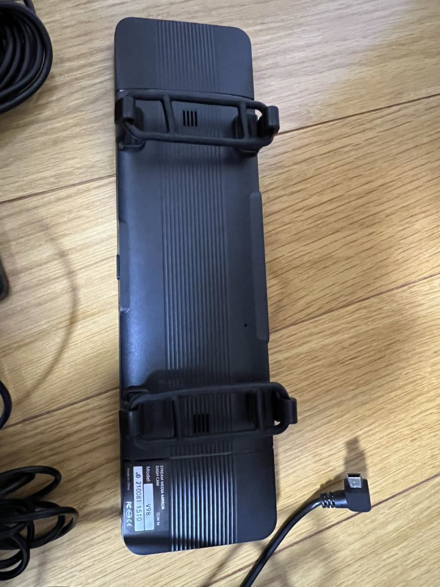 未使用 CHANGER DASH CAM MIRROR ミラー型ドラレコ V98 Changer チェンジャー ミラー型 ドライブレコーダー V98 11インチ