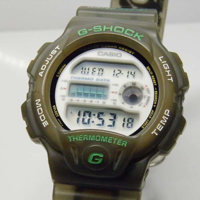 G-SHOCK 買取のGRAVITY◇DW-6100FJ-8 ハーフスケルトン グリーンロゴ 