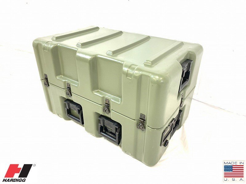 【米軍放出品】☆ペリカン/ハーディッグ(Pelican-Hardigg) ボックス ハードケース アルミ仕切り板/キャスター付 道具箱 工具箱(200)RD21BK-