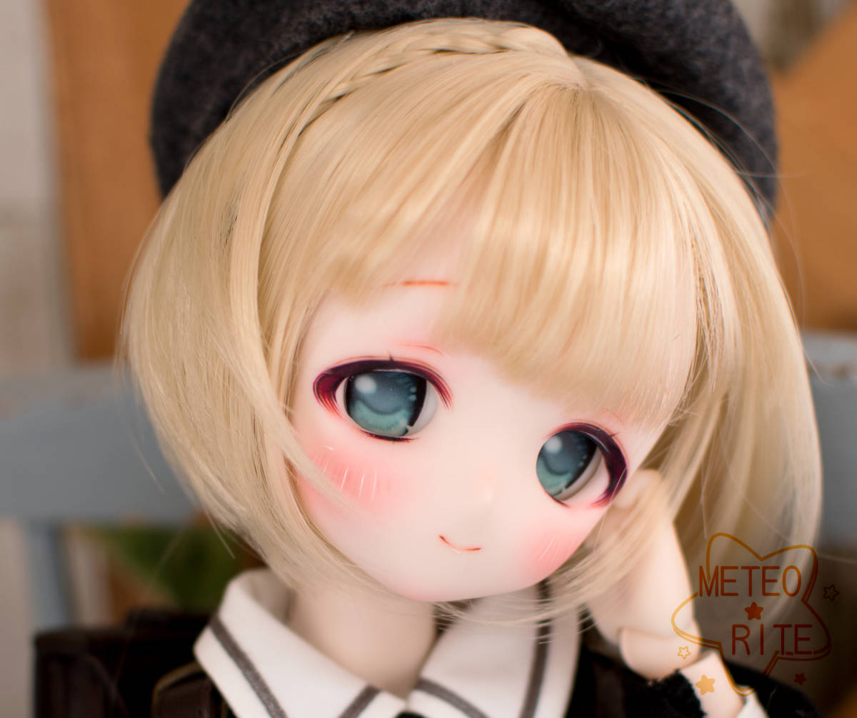 【METEO RITO】DDH－01 セミホワイト肌　カスタムヘッド＋試作碁石アイ　少し難あり