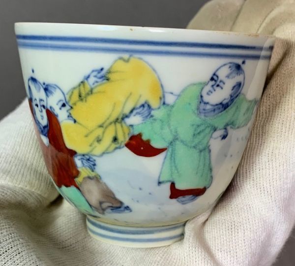 鉢 龍 中国骨董 直し 鎹 草花文様 富貴長春 色絵付け 直しあり 鉢 龍