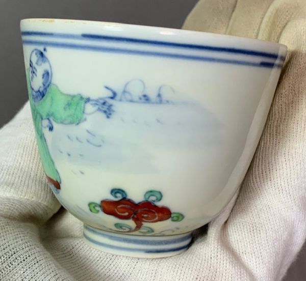 鉢 龍 中国骨董 直し 鎹 草花文様 富貴長春 色絵付け 直しあり 鉢 龍