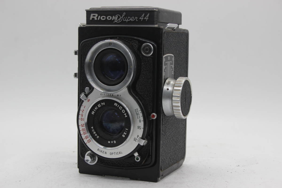 【訳あり品】 リコー Ricoh Super44 Riken 6cm F3.5 二眼カメラ C4788