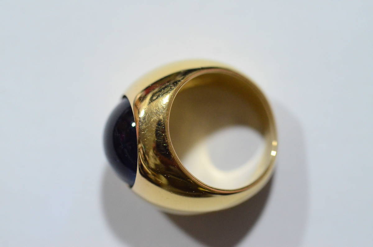 ラリック LALIQUE リング 指輪 ゴールドカラー 12号 14.8g 箱付き