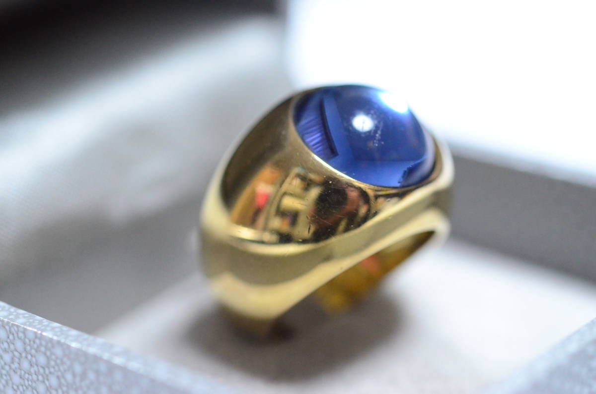 ラリック LALIQUE リング 指輪 ゴールドカラー 12号 14.8g 箱付き