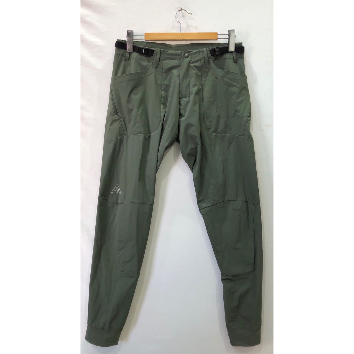 【7mesh】ナイロンパンツ セブンメッシュM ベルト付き KHK ジップポケット ts202304