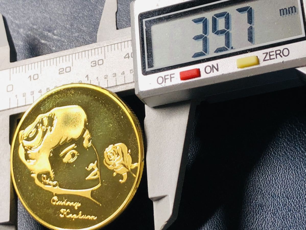記念金貨　オードリーヘップバーン　アメリカ　金貨　美品　古銭　収蔵品 記念メダル 重さ 31.13g 100フラン オードリー・ヘプバーン オードリー・ヘップバーン オードリーヘップバーン金貨 100フラン金貨 クラウンコイン古川店