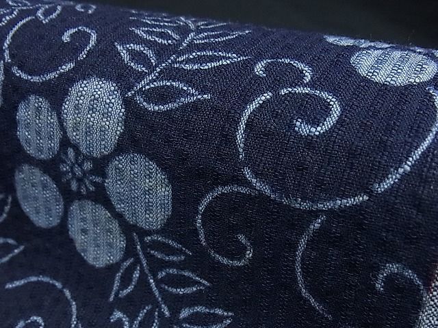 お買い得，セール 【KIRUKIRU】新古品「無形文化財 阿波正藍 しじら織