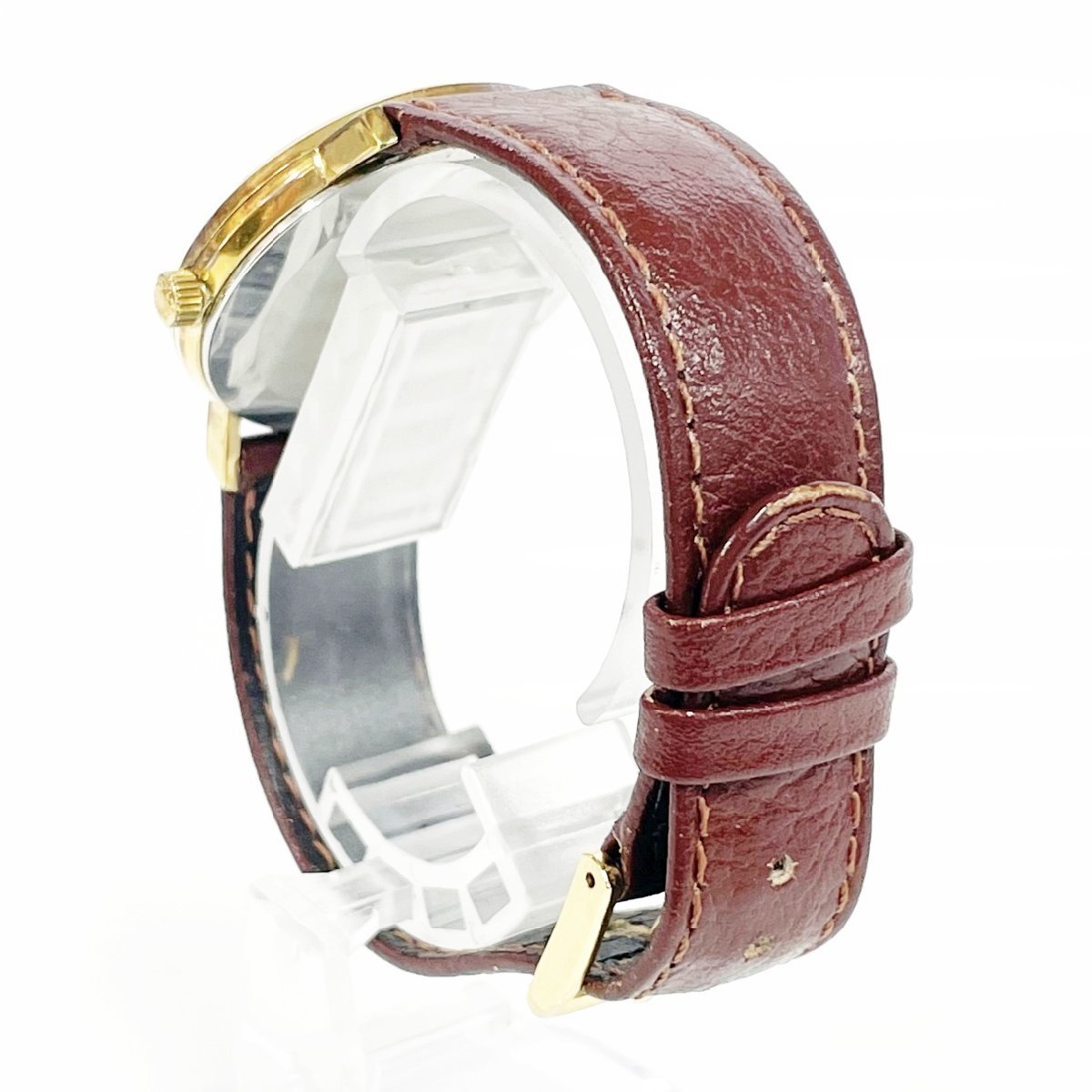 1円スタート】LONGINES ロンジン GP×革ベルト ゴールド文字盤 手巻き 