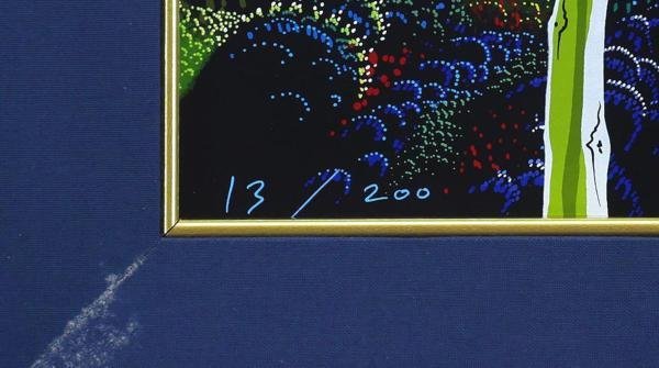 真作】【WISH】アイベン・ロール Eyvind Earle「ザ・サーレム」シルク  