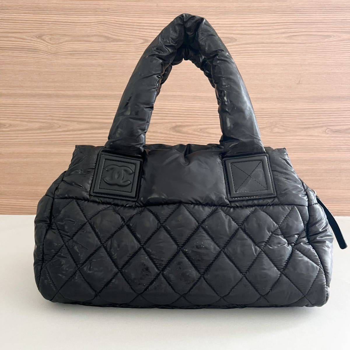 1円 スタートCHANEL シャネル コココクーン ナイロン ハンドバッグ 