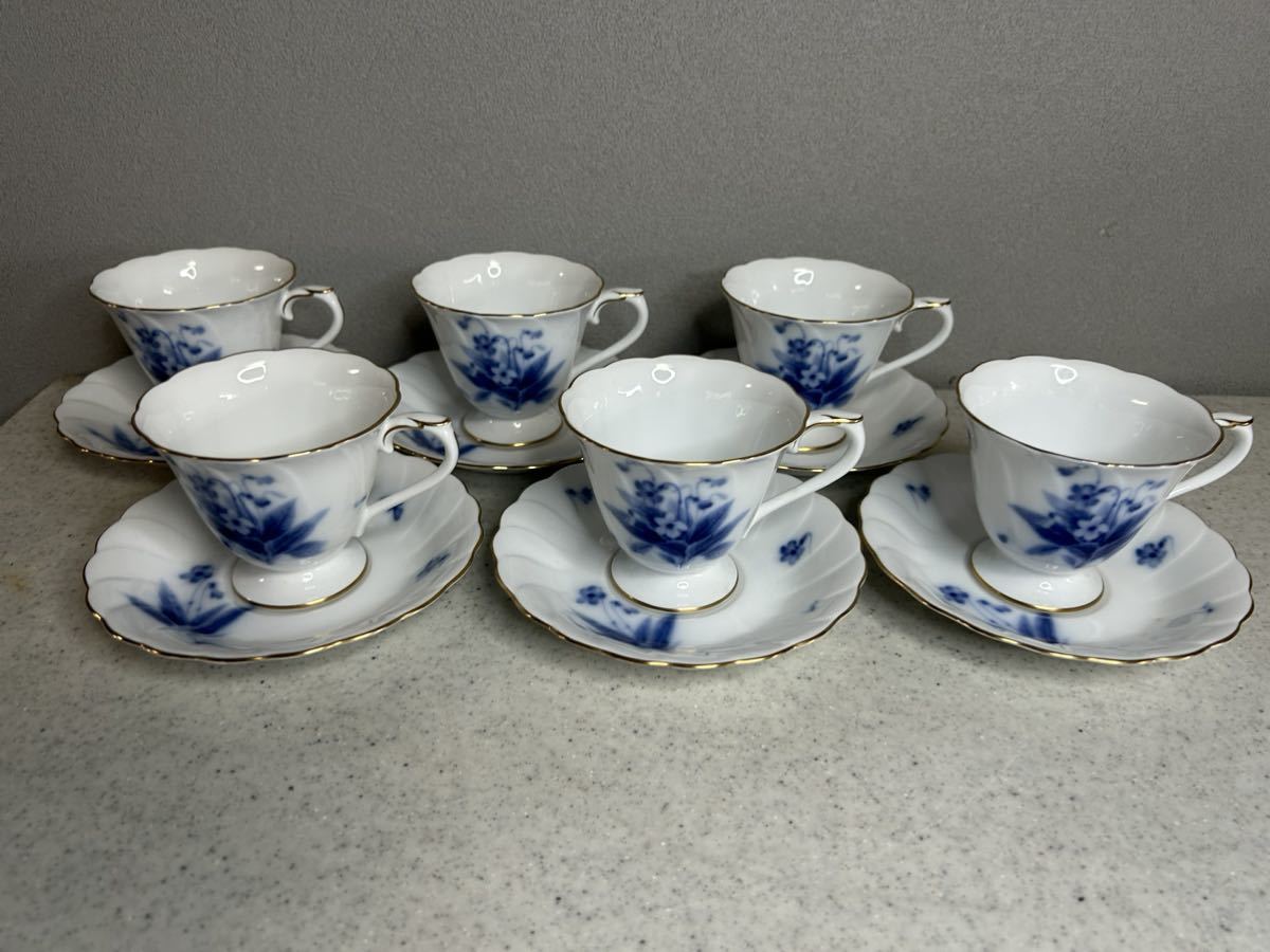 大倉陶園 OKURA カップ＆ソーサー 6客セット 大倉陶園 OKURA 6客 リミテッド 黒 0 大倉陶園 OKURA カップ&ソーサー