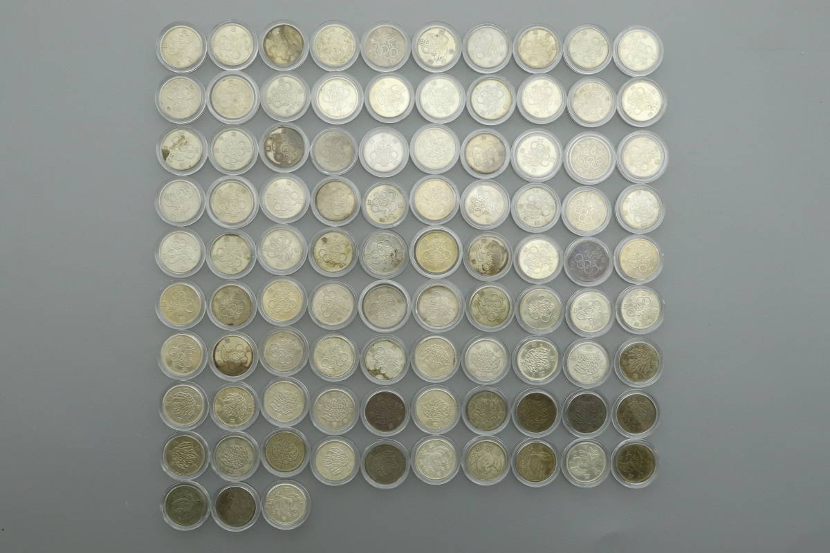 昭和建具 VMPD5-412-15 東京オリンピック 稲穂 鳳凰 100円銀貨 日本 百円 銀貨