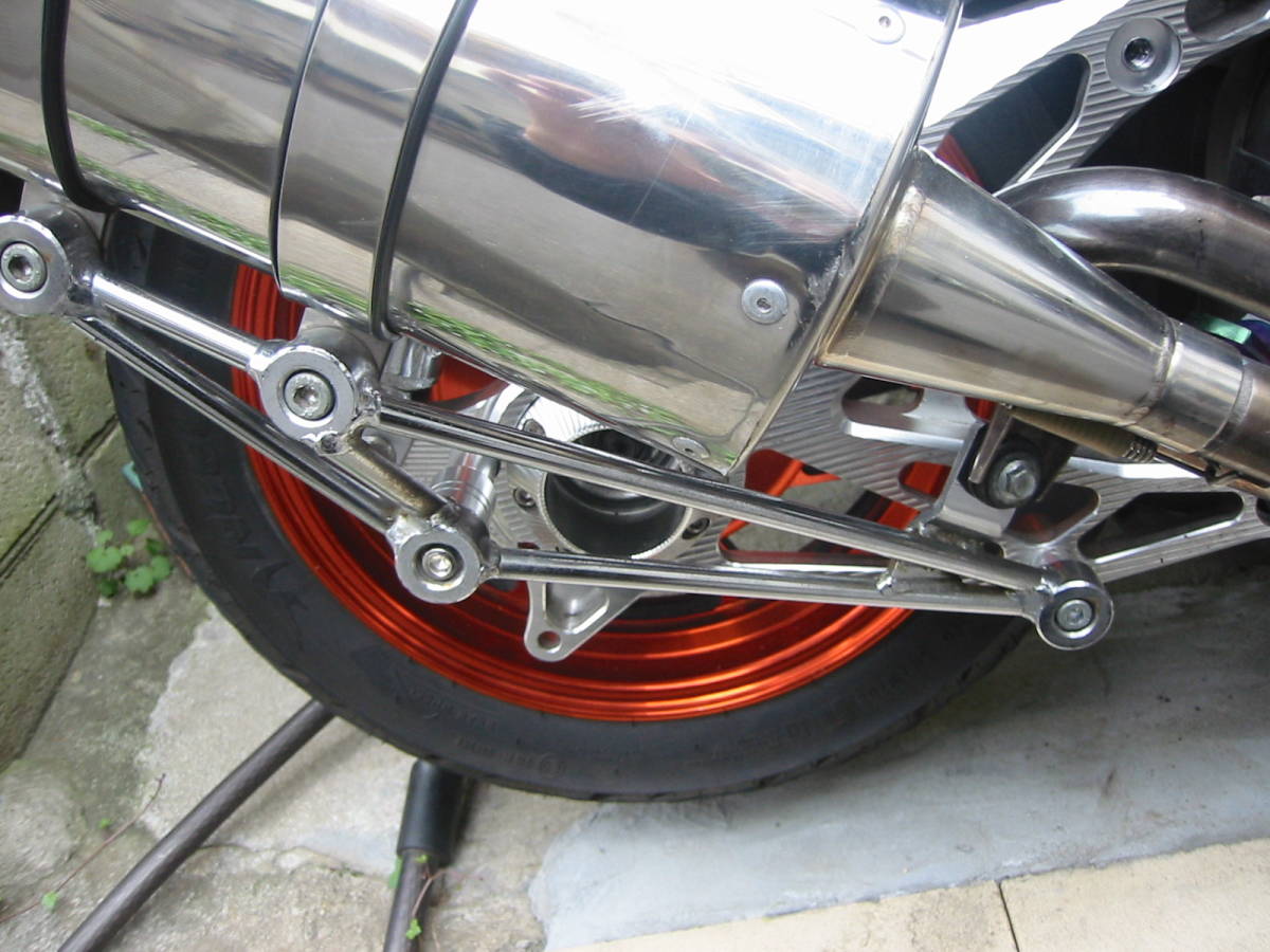 シグナスX125 SP忠男スーパーコンバットマフラー中古ゴールド 