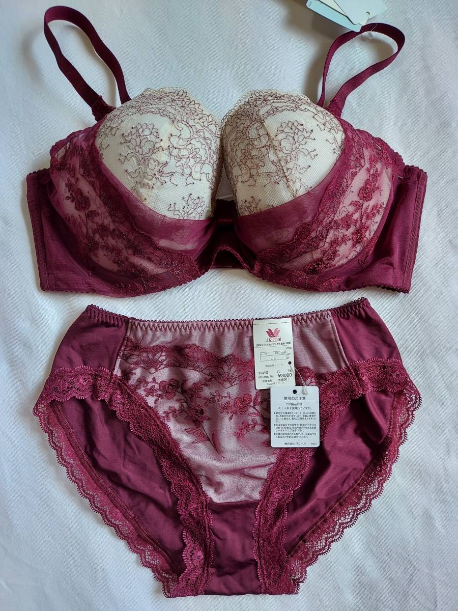 ◎新品◎　ワコール『リボンブラ』　ブラジャー＆ショーツセット　サイズF85＆LL　タグ付き