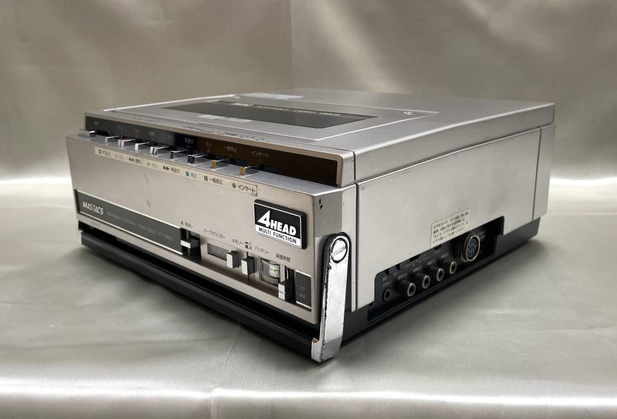 HITACHI ポータブルビデオデッキVT-6800/専用電源アダプター A-V60
