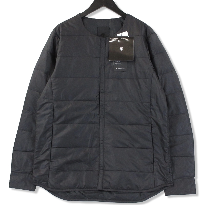 未使用 DESCENTE ALLTERRAIN デサントオルテライン H.C.S.ダウンロングスリーブシャツ DAMSGC21 インナーダウン 長袖 黒 O 70014476