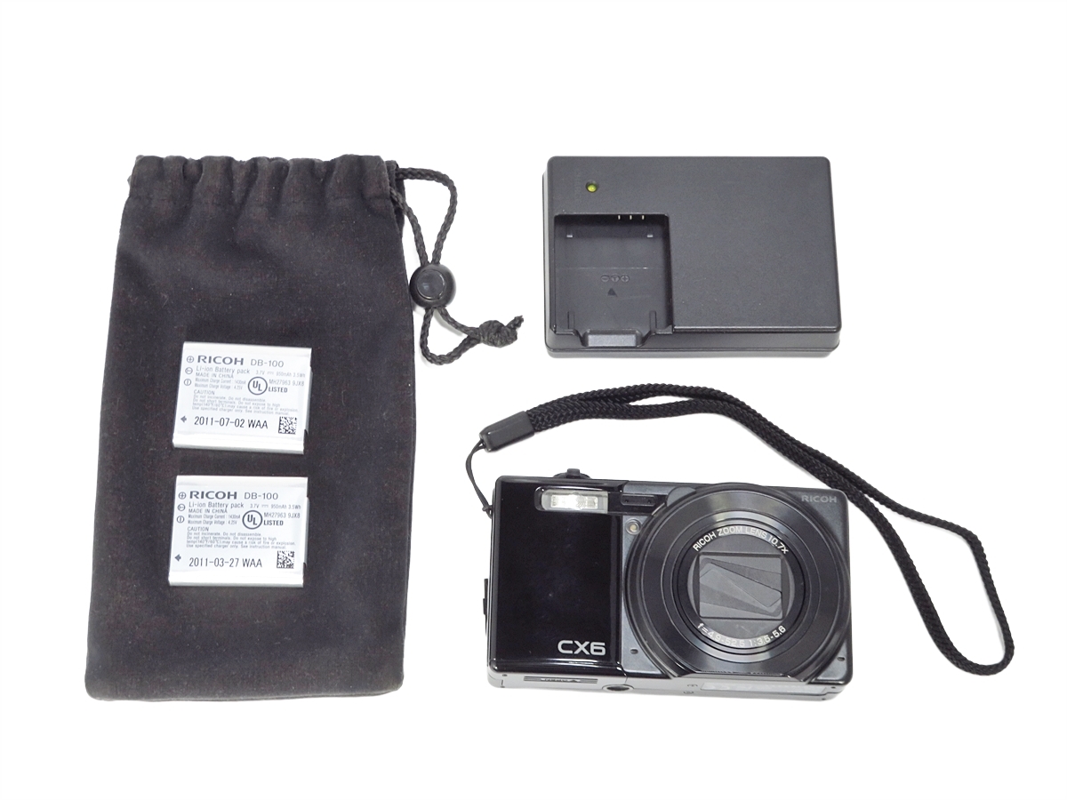 RICOH CX6 リコー コンパクト デジタルカメラ デジカメ ブラック 