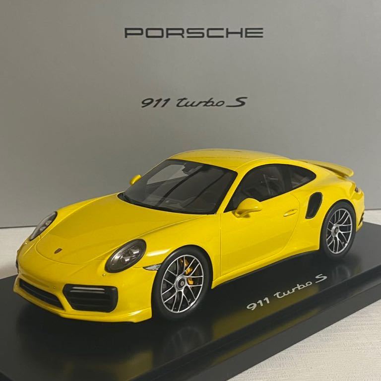 【人気定番，2025】 ポルシェ ディーラー／スパークモデル：1/18 ポルシェ 911 ターボS／PORSCHE 911 Turbo S Yellow ケース付／未展示モデル(乗用車)｜売買されたオークション情報、yahooの商品情報をアーカイブ公開 - オ 乗用車