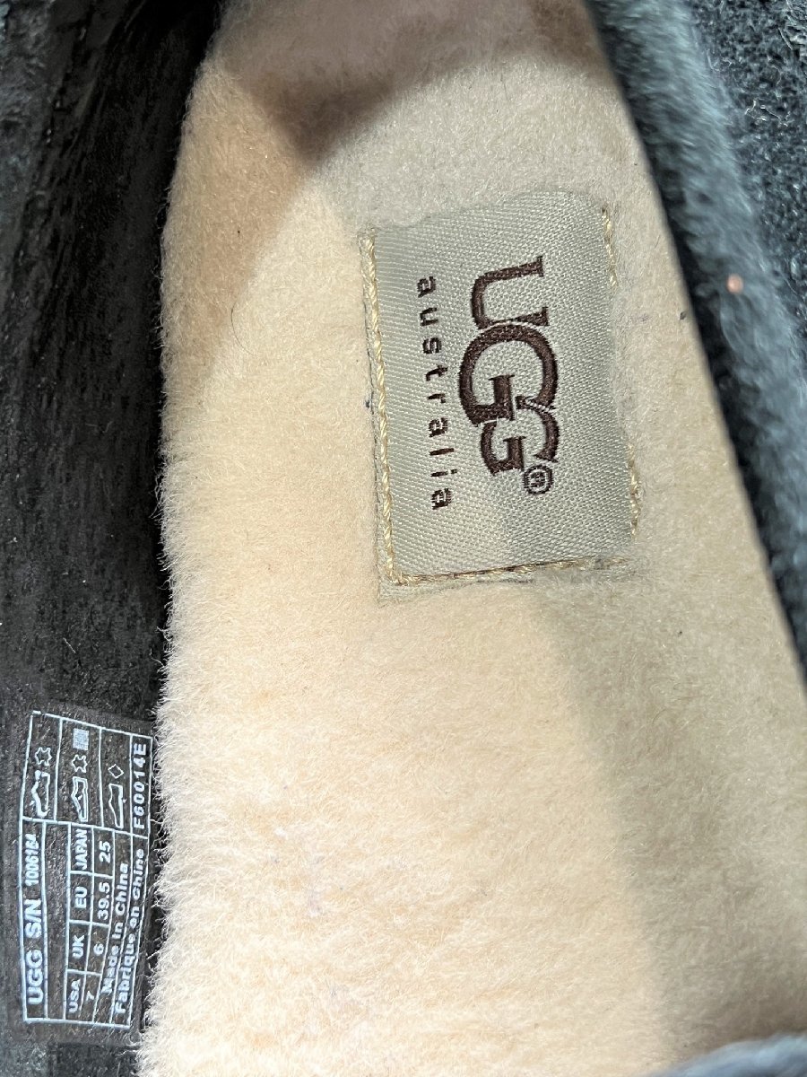 UGG australia スエード タッセル スリッポン BOYLAN ボイラン 黒 25cm