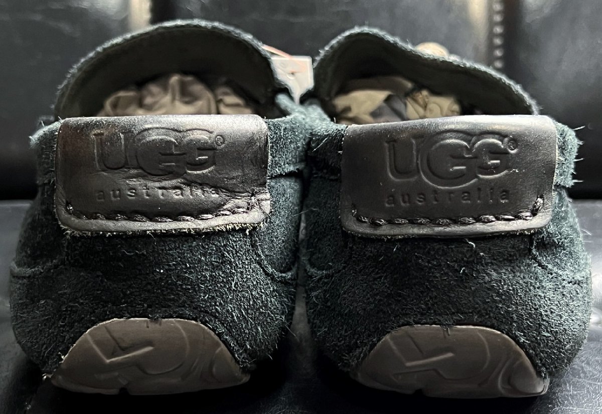 UGG australia スエード タッセル スリッポン BOYLAN ボイラン 黒 25cm