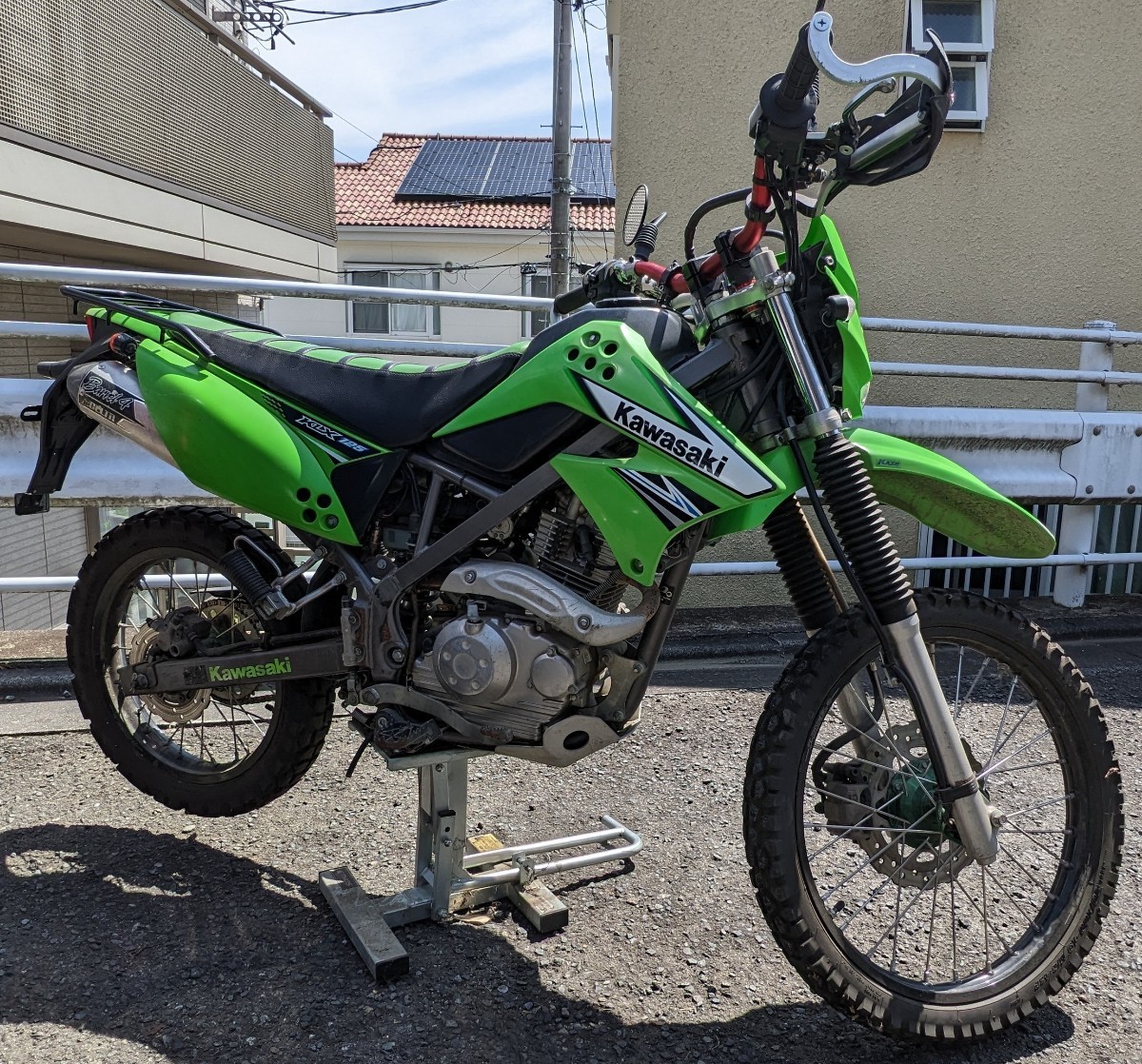 カワサキ D-TRACKER125 KLX125仕様 カスタム多数 150cc ライムグリーン 