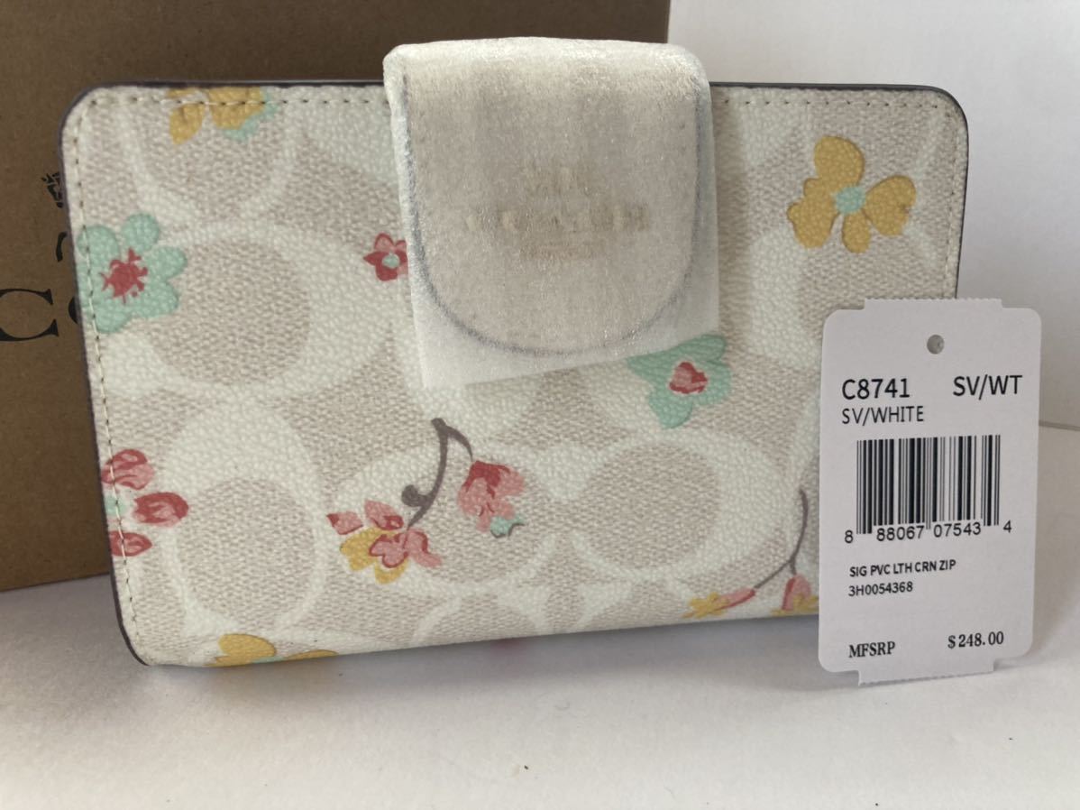 COACH折り財布b-33 PVC チョークマルチ c8741 COACH | コーチ チョーク