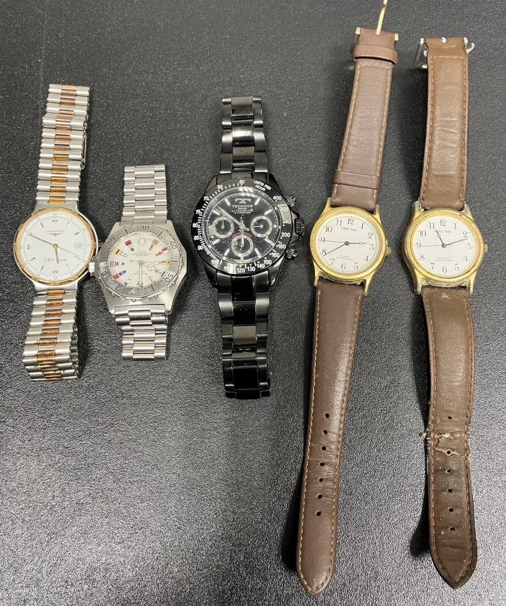 腕時計　ジャンク　5点　ロンジン　テクノスなど