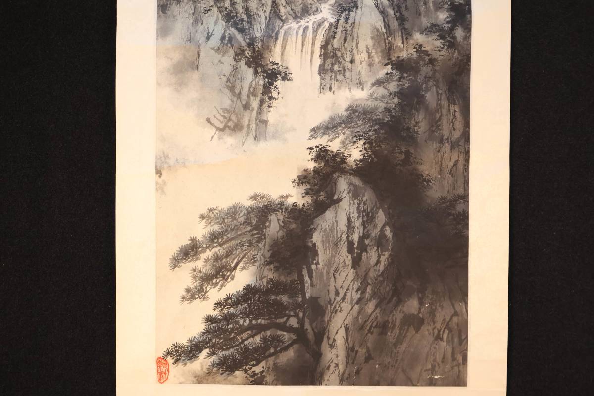 掛軸 中国画 掛け軸 中国美術 唐物 名画 紙本鏡心 紙本鏡片 肉筆保証