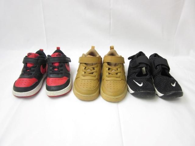 中古 ナイキ NIKE スニーカー BQ5453-700 317415-014 BQ5453-007 等 3点 14cm 15cm キッズ 男の子