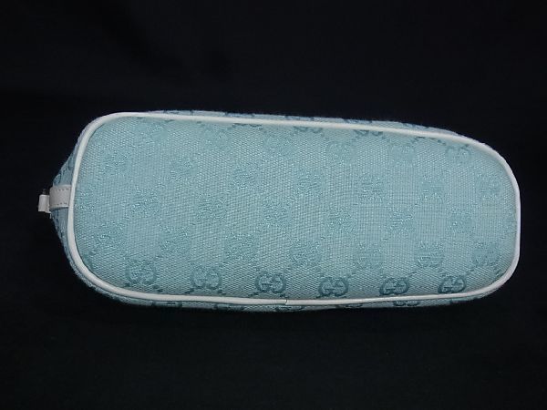 グッチ 039-1103 ポーチ ブルー GUCCI ハンドポーチ