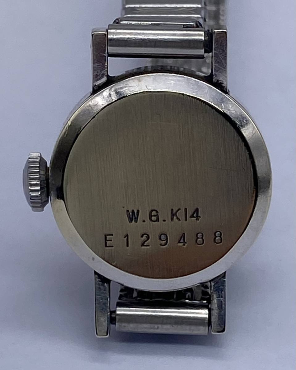 1円スタート【W.G.K14刻印・本体ウォルサム婦人用腕時計】ベルト部分 