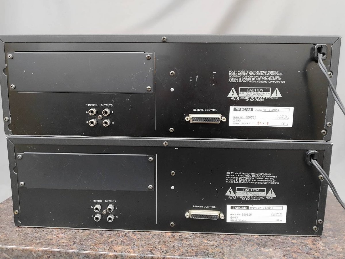 〇t2375【中古】TASCAM タスカム 112MK II カセットデッキ - 現状
