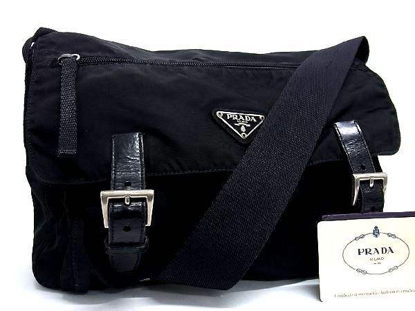 PRADA プラダ ナイロン ショルダーバッグ ブラック テスート ☆ 正規