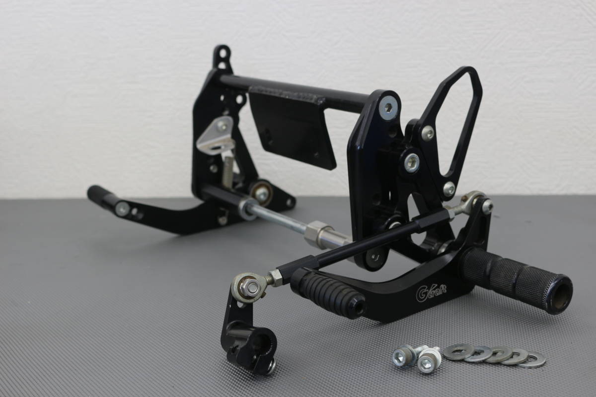 HONDA モンキー/ゴリラ Gクラフト 3ポジション バックステップ ディスクブレーキ用 ブラックアルマイト 即決