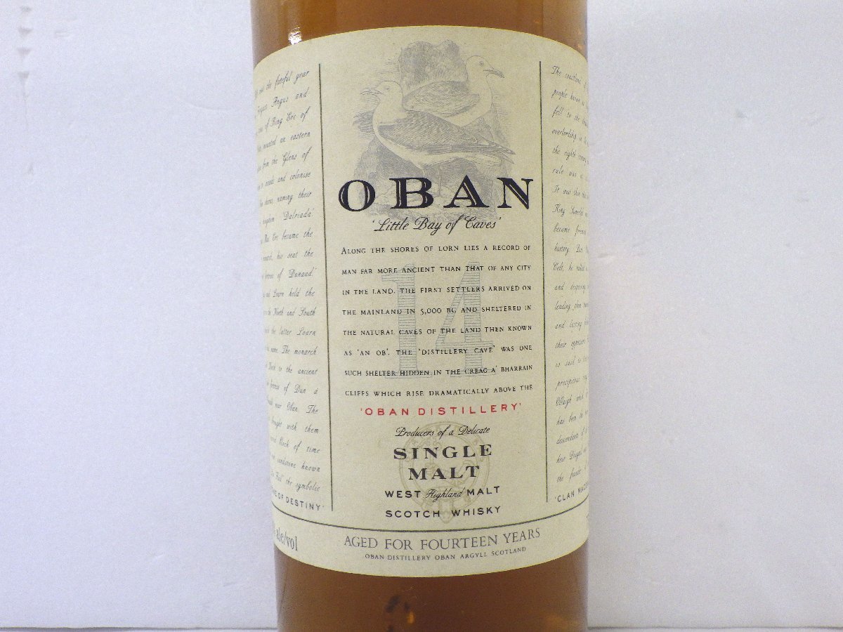 古酒 未開栓 OBAN オーバン 14年 SINGLE MALT シングルモルト SCOTCH