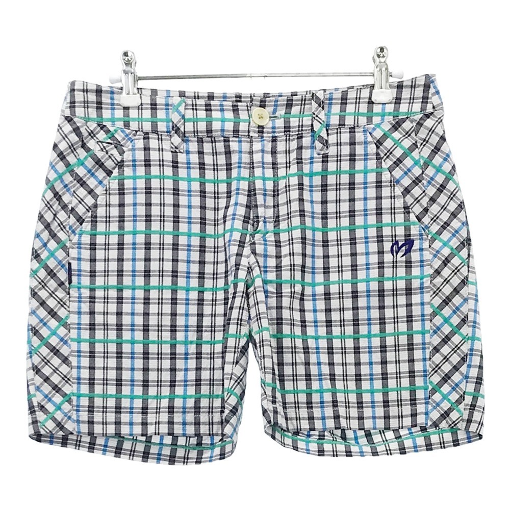 MASTER BUNNY EDITION マスターバニーエディション ショートパンツ シアサッカー チェック柄 ホワイト系 1 [240001890481] ゴルフウェア