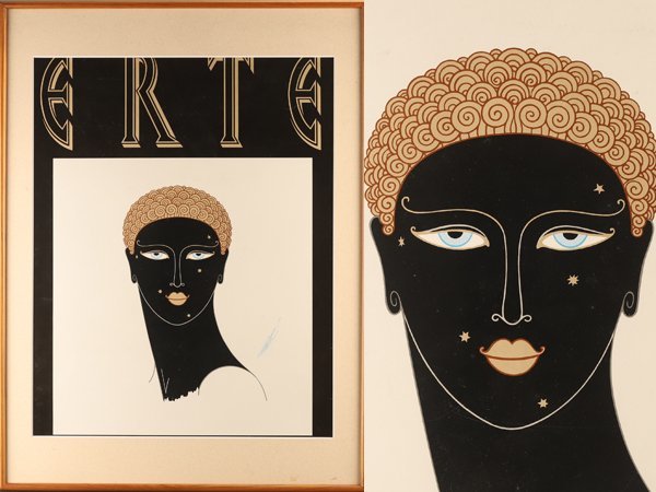 流】エルテ シルクスクリーン 額 DF029 シルクスクリーン エルテ