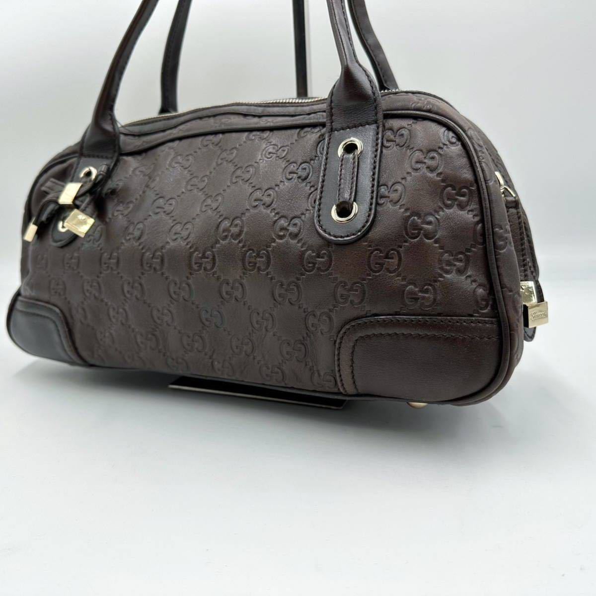 1円 【美品】 GUCCI グッチ ミニボストン ハンドバッグ トートバッグ